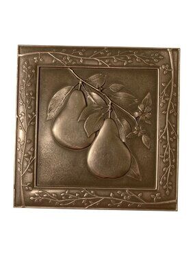 Decorative Questech Wall Plaque Pear Design By RQ Designs Roger Questel